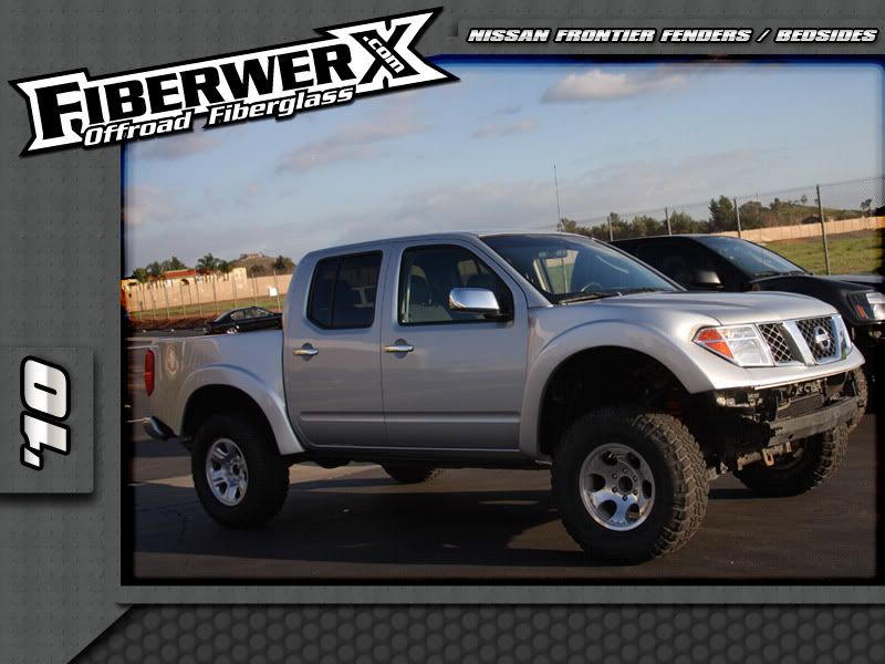 1 piece clip, fiberglass bedsides, fenders for Nissan Frontier